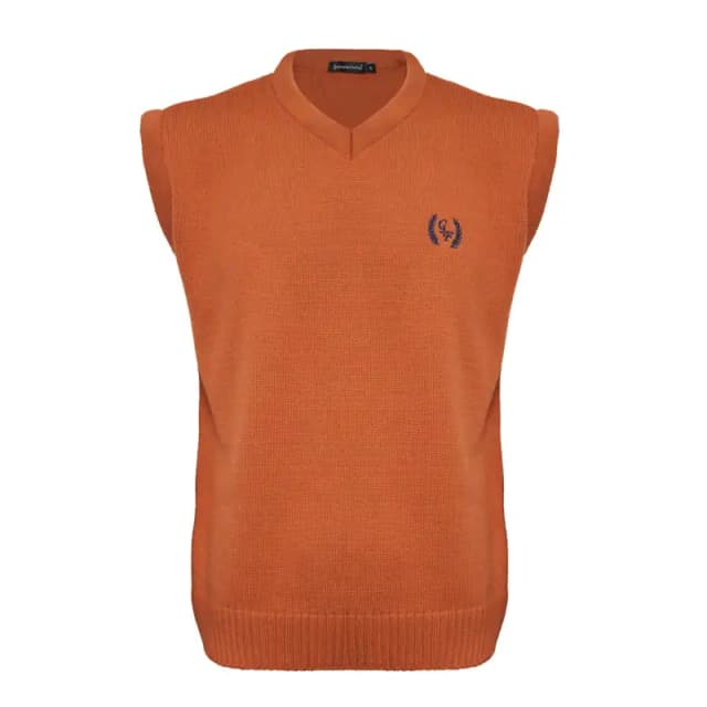 Men's Sleeveless Orange Jumper
